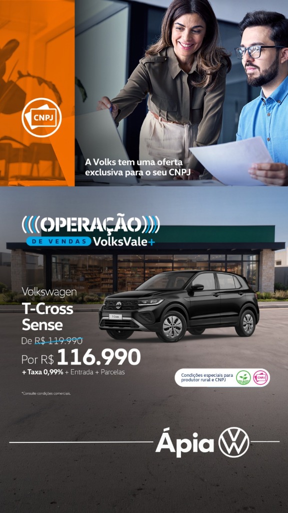 Volkswagen T-Cross Sense CNPJ
